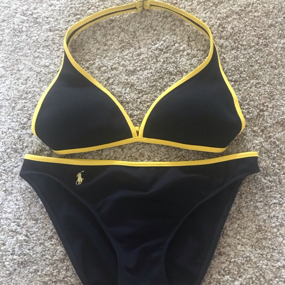 Navy blue/yellow Ralph Lauren bikini